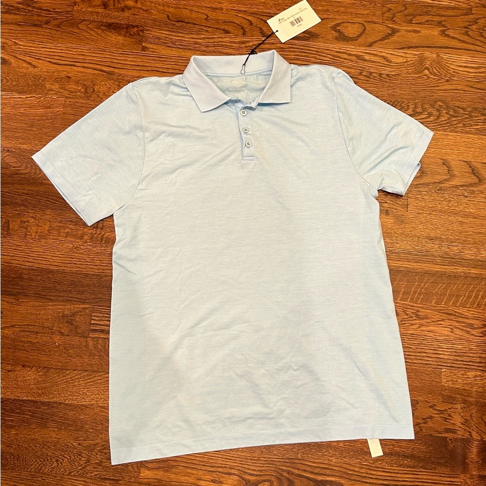 Zyia baby blue performance peak polo BUY ONE GET ONE FREE-Add to bundle for deal